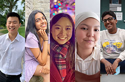 五个学生。与亚洲太平洋岛民Desi美国学生在塔利斯的对话揭示了社区的重要性 - 找到一个人的声音